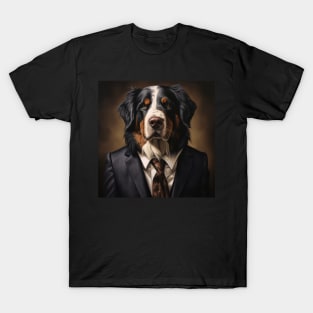 Bernese Mountain Dog in Suit T-Shirt